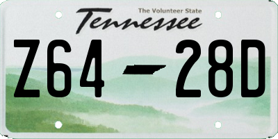 TN license plate Z6428D