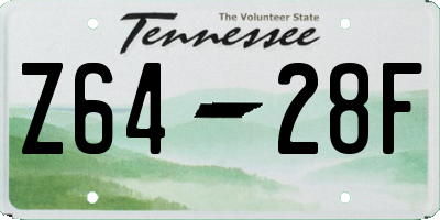 TN license plate Z6428F