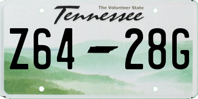 TN license plate Z6428G