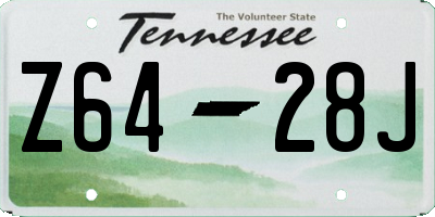 TN license plate Z6428J