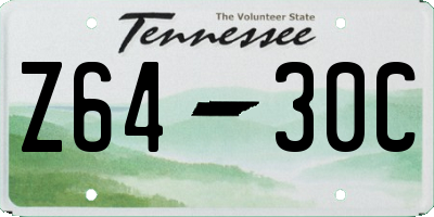 TN license plate Z6430C