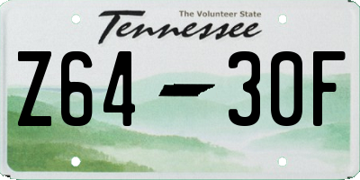 TN license plate Z6430F