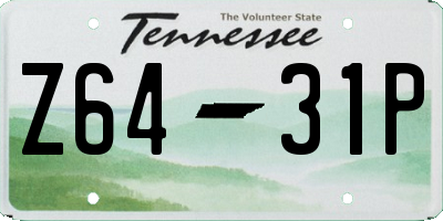 TN license plate Z6431P