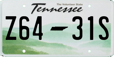 TN license plate Z6431S