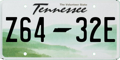 TN license plate Z6432E