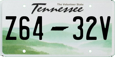 TN license plate Z6432V