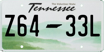 TN license plate Z6433L