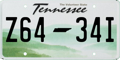 TN license plate Z6434I