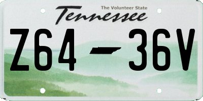 TN license plate Z6436V