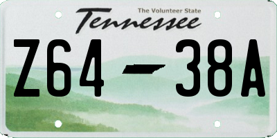 TN license plate Z6438A
