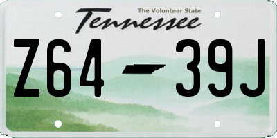 TN license plate Z6439J