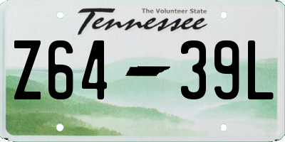 TN license plate Z6439L