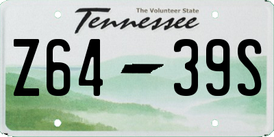 TN license plate Z6439S
