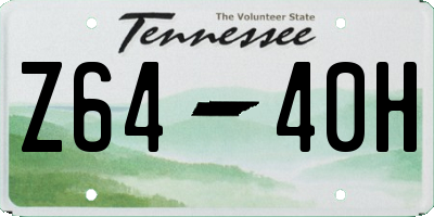 TN license plate Z6440H