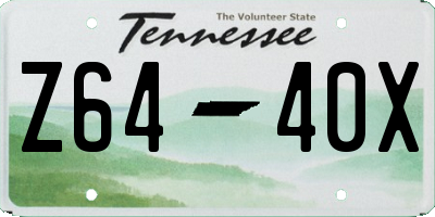 TN license plate Z6440X