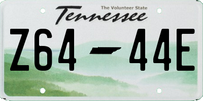 TN license plate Z6444E