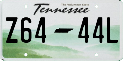 TN license plate Z6444L