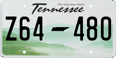 TN license plate Z6448O