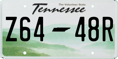 TN license plate Z6448R