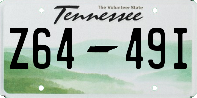 TN license plate Z6449I