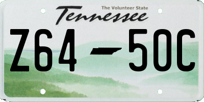 TN license plate Z6450C