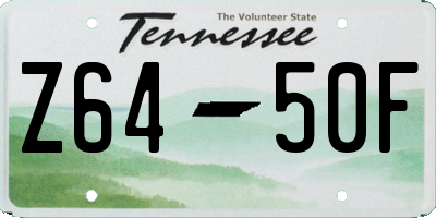 TN license plate Z6450F