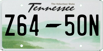 TN license plate Z6450N