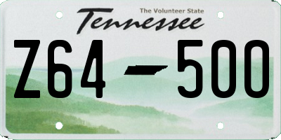 TN license plate Z6450O