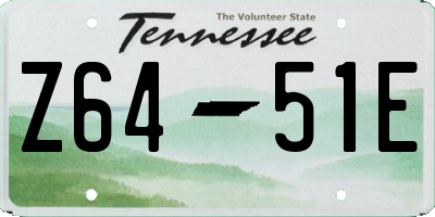 TN license plate Z6451E