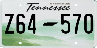 TN license plate Z6457O