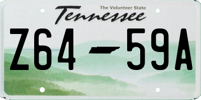 TN license plate Z6459A