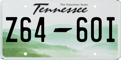 TN license plate Z6460I