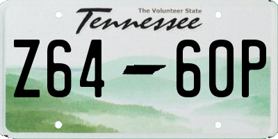 TN license plate Z6460P