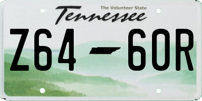 TN license plate Z6460R
