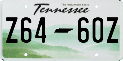 TN license plate Z6460Z