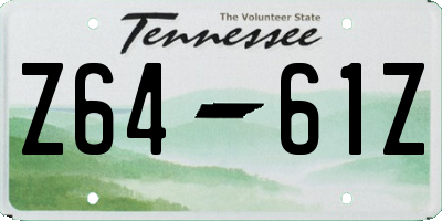 TN license plate Z6461Z