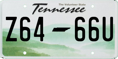 TN license plate Z6466U