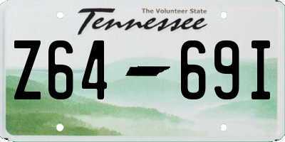 TN license plate Z6469I