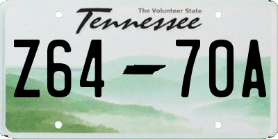 TN license plate Z6470A