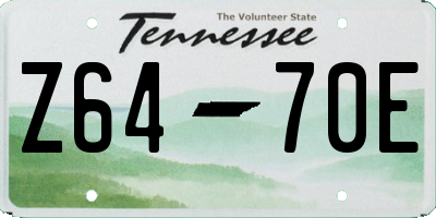TN license plate Z6470E