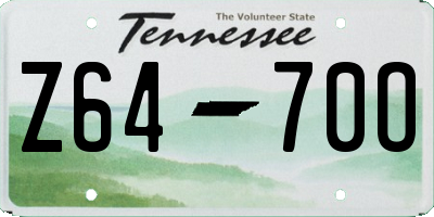 TN license plate Z6470O