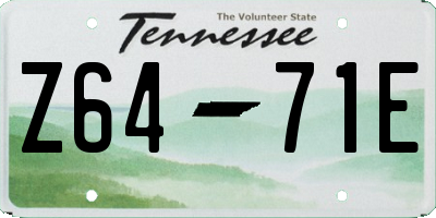 TN license plate Z6471E