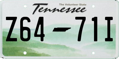 TN license plate Z6471I