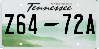 TN license plate Z6472A