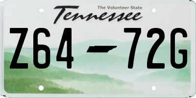 TN license plate Z6472G