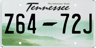 TN license plate Z6472J