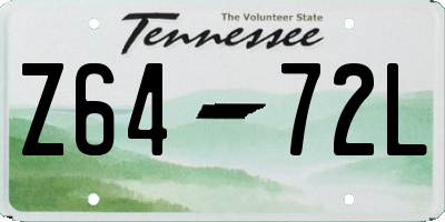 TN license plate Z6472L