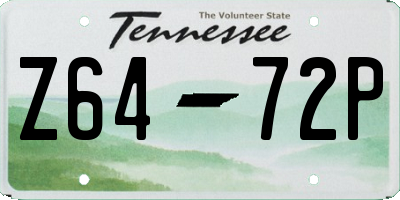TN license plate Z6472P