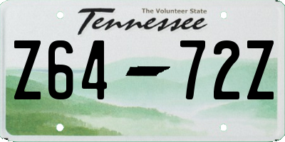 TN license plate Z6472Z