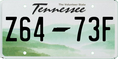 TN license plate Z6473F